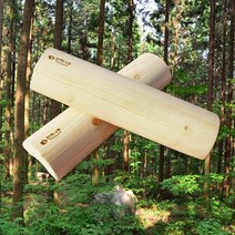 국내산 100% 편백경침 목침 칩주머니 지압봉 마사지봉, 특대형(50*12*6cm)