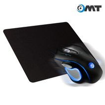 OMT 게이밍 마우스패드 MOUSEPAD 패드 NMP-002, 블랙, 1개