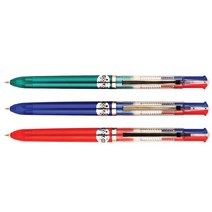 문화 3색볼펜 S / 0.7mm/흑 청 적