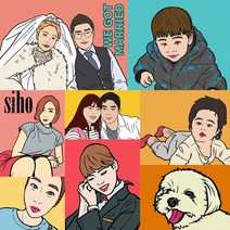 캐리커쳐마키 팝아트 주문제작, 1인 팝아트 제작