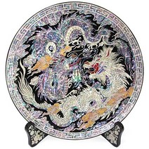 나전 쌍용 원형쟁반검 30형(랑재 김영만 문화재 기능인작품)