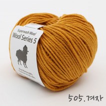 굿울 울시리즈5 울혼방사 뜨개실, 505(겨자)