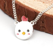 세방쥬얼리 실버 미아방지 목걸이, 1개, 005_동글꼬꼬닭