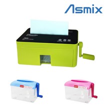 아스믹스 수동문서세단기 3L 276 x 117 x 156 mm, HS-351, 블루