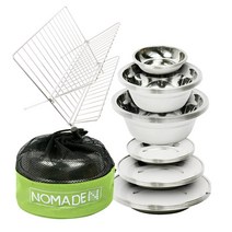 노마드 캠핑 식기 24p + 디쉬랙 접이식 건조대 식기세트
