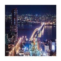 [1+1 액자증정] 톡톡보석십자수 3D 풍경시리즈 DIY 액자 세트, 도시야경, 40x30