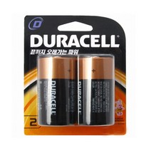 듀라셀 디럭스 알카 D, 2개입, 1조