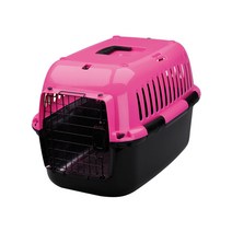 유로펫 이동장 강아지 애견 캐리어, 핑크블랙