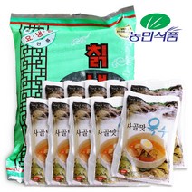 농민식품 영양칡 사골물냉면 10인분(통면) 냉면육수 냉면세트 냉면사리, 10인분