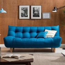 보니애가구 타미 패브릭 3인용 소파, 네이비