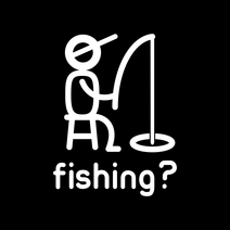 디자인수 캠핑카 스티커, 낚시 화이트, 1개