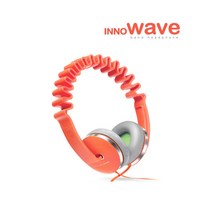 이노디바이스 이노웨이브 유선 헤드폰, INH-WAVE, 오렌지