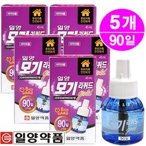 일양약품 모기리퀴드 골드 액체모기향 리필(90일) 모기/파리, 45ml, 5개