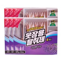 산도깨비 옷장용 탈취제 라벤향, 260g, 6개