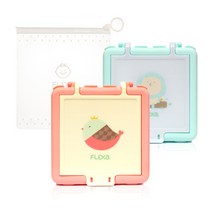 플렉사(키즈존) 치즈 컷팅 케이스 + 다용도 지퍼백, 핑크버드, 1개