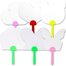 문구조아 종이부채 전통부채 부채 만들기, 1개, $P6S_종이부채-돼지부채(랜덤)