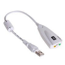 AVEO USB사운드카드 화이트 외장형, SC20095-2 / White