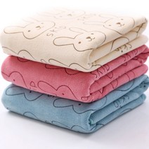 대형 극세사 래빗 비치타올, A-빅래빗 아이보리, 1개