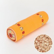 자연마을촌 소 큐브칩 편백나무칩 경추베개, 황금