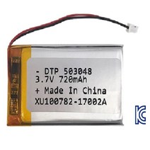 DTP 리튬폴리머전지 503048-PCM(3.7V 720mAh)51021RR 충전지, 1개, 1개