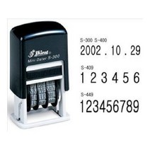 봉투방 샤이니 자동스탬프 S-300 잉크패드 내장, 빨강, 잉크색상