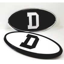 알파벳 D 엠블럼, 글로시화이트, 6호