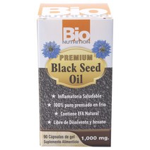 바이오뉴트리션 프리미엄 블랙 시드 오일 1000mg 글루텐 프리 소프트젤, 90개입, 1개