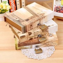 무 유럽스타일 레트로 비밀일기장 잠금식다이어리 만년다이어리, 성곽