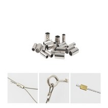 위드금창 액자걸이 슬리브 액자레일 부속 터미널 와이어, 2.5mm (40개)