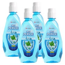 페리오 가글액 쿨링민트760ml, 4병, 760ml