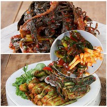 전주찬방 국산 고들빼기1kg+갓김치1kg+파김치1k, 3kg, 1세트