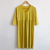 마더라이크 F.7부TR원피스- 단추수유복 수유원피스 임부복원피스