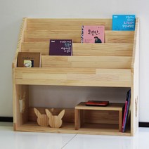 양지가구 원목잡지꽂이 전면책꽂이 DIY 책장 정리선반 진열장 틈새책장 책꽂이 공간정리 파스텔색 소품정리 책정리 동화책, 원목 전면책꽂이4단800 칠레송