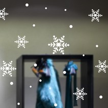 눈꽃스티커04, 블랙