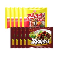 삼양 짜짜로니 5개 + 오뚜기 진라면매운맛 5개 초특가세일!!, 1개