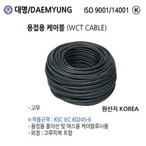 대명전선 용접선 WCT 16SQ 25SQ 35SQ 50SQ 1M 가격판매, WCT-35SQ