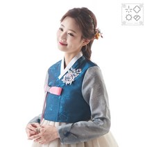 [화양연화] 518 여울물 - 웨딩한복 신부한복 고급한복 맞춤 셀프스냅 한복 상하 세트(한벌)