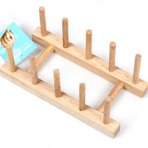 원목 미니 접시꽂이 DD 접시건조대 컵걸이 접시정리대