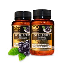 고헬씨 고 빌베리 30000mg 60캡슐 2통 / Gohealthy Go Bilberry 30000, 2개