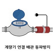 하나로 밴드형 수도 동파방지 열선 수도동파예방 계량기 파이프 동파방지기, 1개