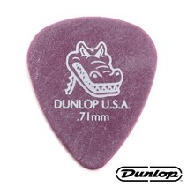 던롭 USA GATOR GRIP 게이터그립 기타피크 417R, 1.50mm (1개)