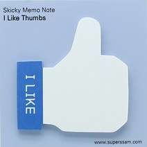 [슈퍼쌤]모양 점착 메모지(스티키노트), 3.좋아요! 엄지척!