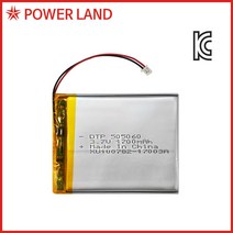 DTP 505060 3.7V 1700mAh 리튬폴리머, 1개