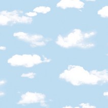 현대시트 신학기 아이방 스티커 벽지 데코시트지, 20_HOL-98 파란하늘위에 구름