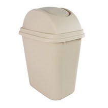 진성울트라 PP 회전 휴지통 13L~50L 대용량 업소 가정 주방, 베이지 30L