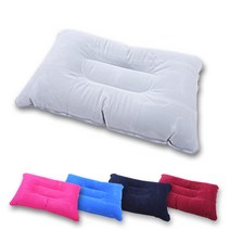 조이위픽스 목쿠션 여행용 운전용 휴대용 목베개, 03)사각에어쿠션_그레이