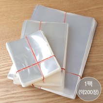 비즈아이 [9144-01]OPP포장비닐(비접착) 투명 [1묶음(200장)], 13*16cm