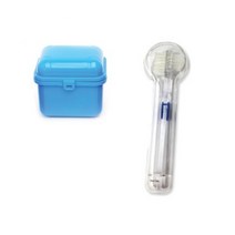 가스펠덴탈 틀니관리세트 틀니칫솔+틀니통, 1set, 1개