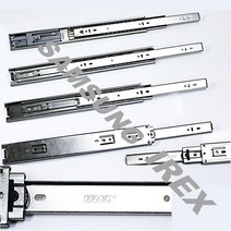 (삼성 IREX) 40KG 무게도 끄떡없는 튼튼함 3단볼레일 댐핑 (추가상품 밥통레일) 서랍장레일, IR3)3단볼레일(45mm/폭)(댐핑레일)450mm