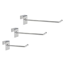 각파이프 일자후크 크롬/15x30 각후크/찬넬 벽선반, 200mm, 크롬